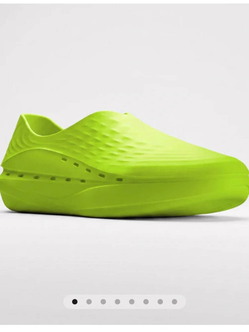 STAND Slip-On Foam Sneaker in Neon Yellow Women 7.5